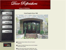 Tablet Screenshot of doorrefinishers.com